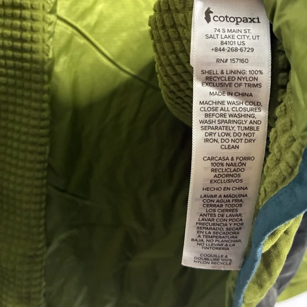 Cotopaxi Capa Hybrid Insulated Hood Jacket - Men's 2XL XXL Green Blue Brown Gray